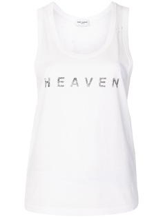 Saint Laurent топ с принтом Heaven