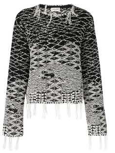 Saint Laurent жаккардовый свитер