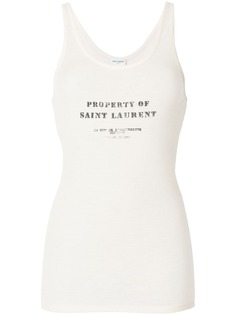Saint Laurent топ с логотипом