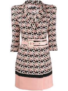 Elisabetta Franchi платье с логотипом