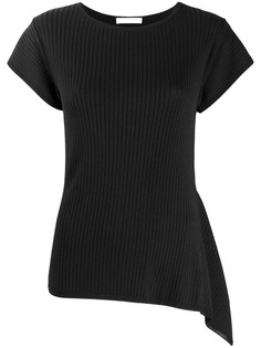 Max Mara футболка в рубчик с короткими рукавами
