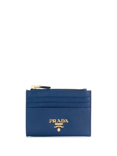 Prada кошелек с металлическим логотипом