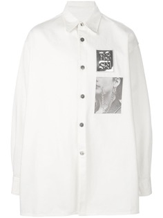 Raf Simons рубашка с принтом