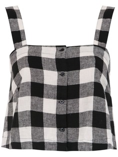 Osklen vichy cropped top