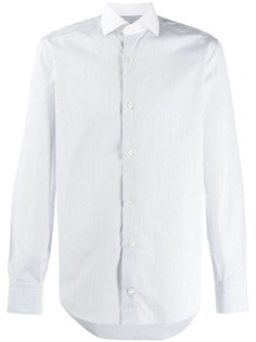 Eleventy полосатая рубашка кроя слим