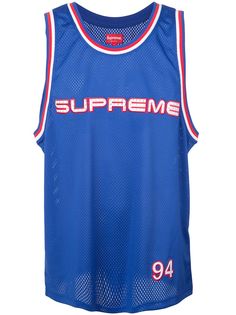 Supreme майка с логотипом