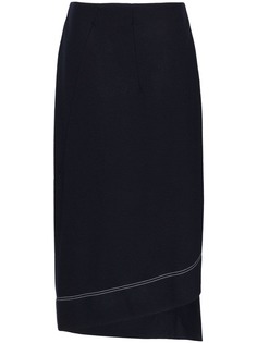 Jil Sander юбка миди асимметричного кроя