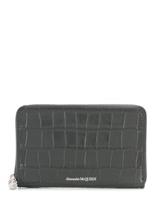 Alexander McQueen кошелек с тиснением под кожу крокодила