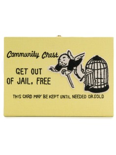 Olympia Le-Tan Get Out Of Jail Free clutch