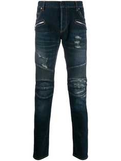 Balmain джинсы скинни с эффектом потертости