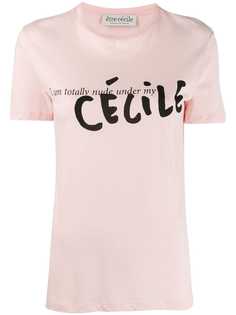 Être Cécile футболка с контрастным логотипом