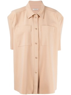 Nina Ricci рубашка оверсайз с короткими рукавами