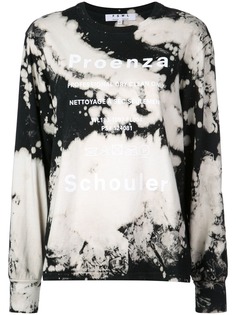 Proenza Schouler футболка PSWL с выбеленным эффектом