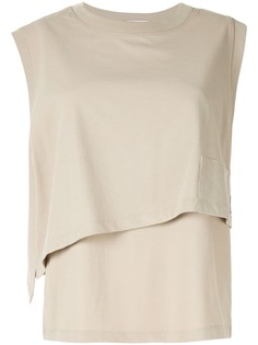 T By Alexander Wang многослойный топ High Twist без рукавов