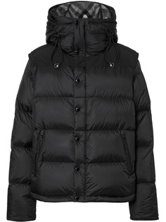 Burberry пуховик со съемными рукавами