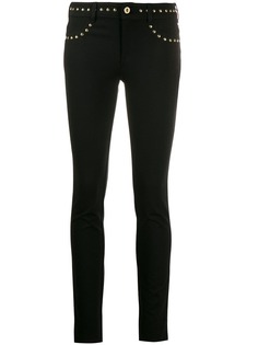 Versace Jeans Couture брюки скинни с заклепками