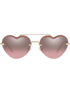 Miu Miu Eyewear солнцезащитные очки Noir