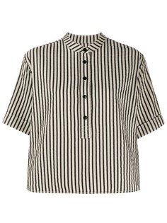 YMC полосатая рубашка с короткими рукавами