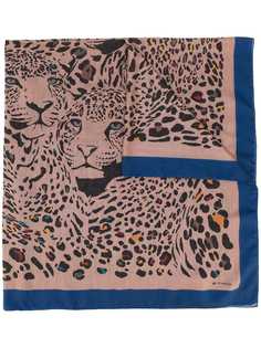 Etro шарф с леопардовым принтом