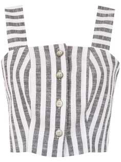 Osklen striped cropped top