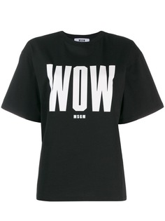 MSGM футболка с принтом