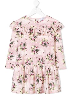 Monnalisa платье с цветочным принтом