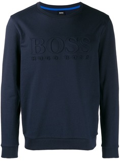 Boss Hugo Boss толстовка с тисненым логотипом