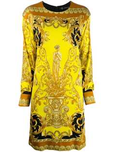 Versace платье-трапеция с принтом Baroque
