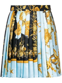 Versace короткая плиссированная юбка