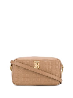 Burberry стеганая каркасная сумка в клетку