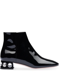 Miu Miu лакированные ботильоны