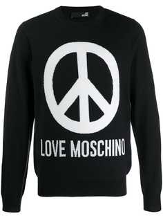 Love Moschino джемпер вязки интарсия