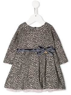 Miss Blumarine расклешенное платье с леопардовым принтом