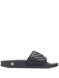 Balmain шлепанцы Balmain с вышивкой