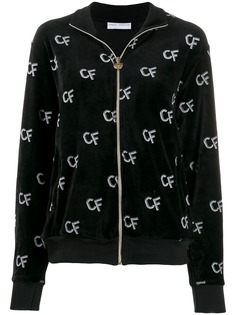 Chiara Ferragni куртка на молнии с узором CF