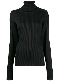 Bottega Veneta джемпер в рубчик с высоким воротником