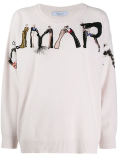 Blumarine джемпер с вышивкой