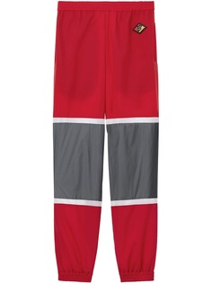 Burberry спортивные брюки в полоску с логотипом
