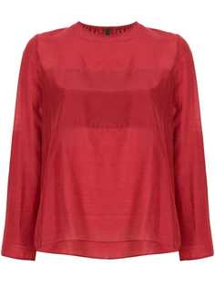 Sara Lanzi блузка с круглым вырезом