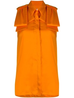 Victoria Victoria Beckham удлиненная блузка без рукавов