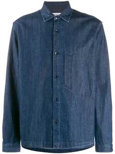 YMC джинсовая рубашка с длинными рукавами