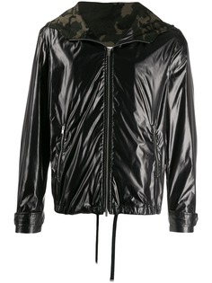 Saint Laurent куртка с капюшоном и камуфляжным принтом