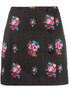 MSGM юбка мини с цветочным принтом