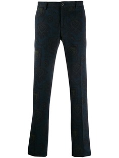 Etro брюки с принтом пейсли