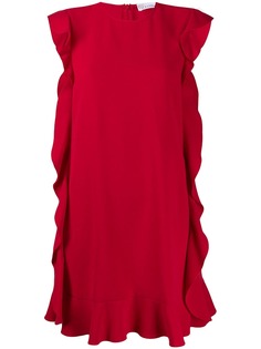 Red Valentino платье-трапеция с оборками