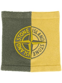 Stone Island трикотажный шарф с логотипом