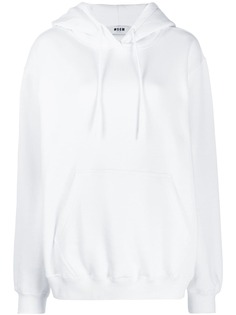 MSGM худи оверсайз с кулиской и логотипом