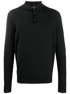 Ermenegildo Zegna рубашка-поло с длинными рукавами