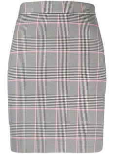 MSGM юбка мини в ломаную клетку