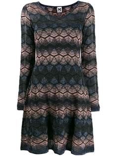 M Missoni платье с люрексом и V-образным вырезом